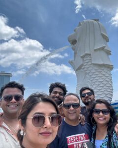 Prajakta Mali Instagram - #singapore And a Mandatory destination.., . (Don’t miss the last video..🤪) . #mhjlive #maharashtrachhasyajatra
