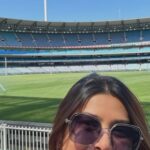 Prajakta Mali Instagram - When you get free from your own dream, there you experience freedom. And you get more than what you have dreamt of. 🥰 . #aboutyesterday . “Melbourne Cricket Ground”. Where the first ‘Test and One day Match” has been played. . Had a detail stadium tour. . Sir Don Brahmans’ land. 😌 . #memories #melbourne #anotherlife #cricket #prajakttamali @😇