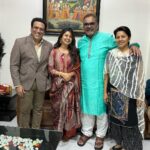 Prajakta Mali Instagram - About 3 days ago… #latepost . साई भंडारा - विरार.. . Glad, I got the opportunity to have great conversation with @govinda_herono1, Bhai, Appa Thakur, @uttungthakur and Thakur family. . #gratitude #prajakttamali @😇
