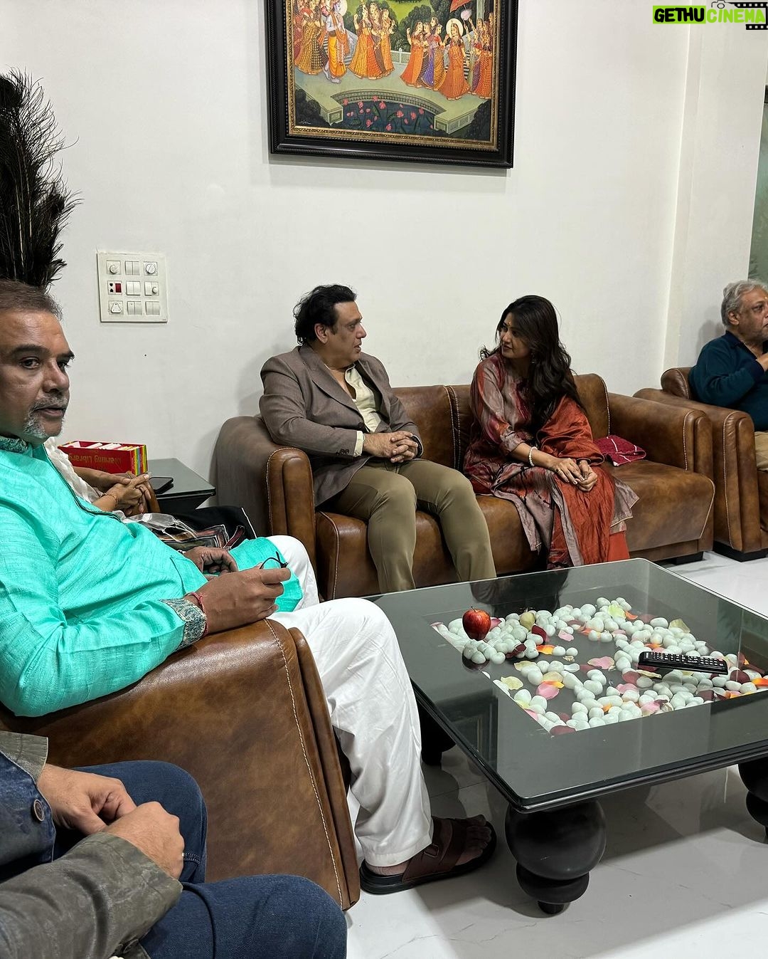 Prajakta Mali - 137.3K Likes - About 3 days ago…
#latepost
.
साई भंडारा - विरार..
.
Glad, I got the opportunity to have great conversation with @govinda_herono1, Bhai, Appa Thakur, @uttungthakur and Thakur family.
.
#gratitude #prajakttamali @😇