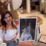 Pranati Rai Prakash Instagram - Framed some more new and childhood paintings. It was my favourite thing, to get lost in a blank canvas and create my own imaginary world! I so miss being a child! Cut from the world, lost in colours and nature and love. 🤍❤️🌞
