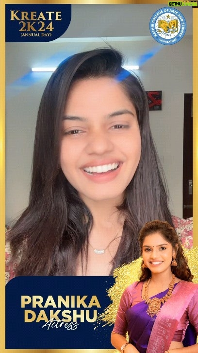 Pranika Dhakshu Instagram - Get ready for a cinematic journey with us at KREATE 2K24! Exciting news awaits as the enchanting actress, Pranika Dakshu, takes center stage. Your presence is vital to make this event truly spectacular. Join us for a night of glamour, talent, and unforgettable moments! #kreate2k24 #kathircaas #coimbatorecollege #coimbatoreevent #kathircollege #pranikadhakshu #pranikadhakshu_love Kathir College of Arts and Science