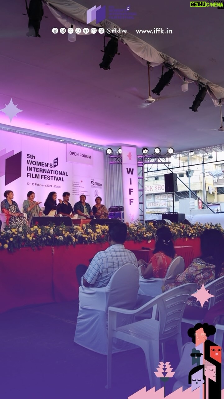 Prayaga Martin Instagram - Today's Open Forum on 'Women at work in Cinema: How friendly is the scene?' at 5 th WIFF. Moderator: Jyothi Narayanan. Contributors: Jeo Baby, Lali PM, Divya Gopinanth, Jeeva K J, Prayaga Martin #WIFF #WIFF24 #WIFFKochi #WIFF2024 #WomensInternationalFilmFestival #FilmFestival #Kochi Saritha Savitha Sangeetha