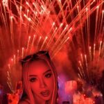 Preechaya Pongthananikorn Instagram - Take of that shyness and wear some RED ❤️🤟🏻🤩🔥🌈#rollingloud rolling loud