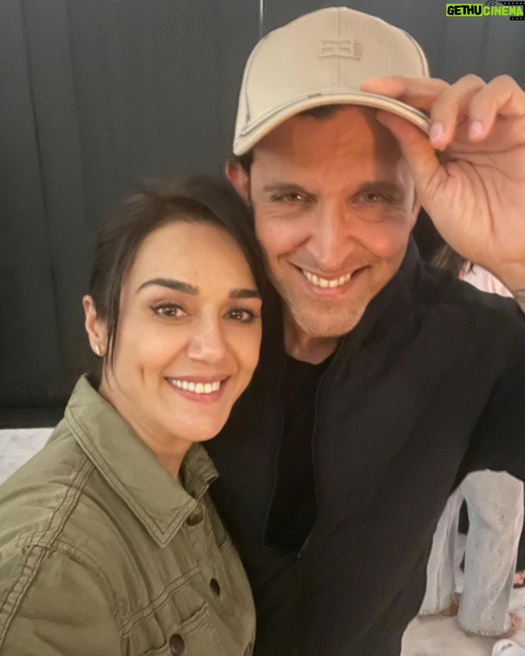 Preity Zinta - 682.8K Likes - Happy Birthday to the sweetest, kindest, super talented, super sexy & super thoughtful person I know. I’m so proud of the person you are, the incredibly talented actor you have become and the loving friend you have always been ❤️ Thank you for enriching our lives and for being a source of inspiration to me on and off the screen. I love you to the moon & back. Wish you the best of everything today, tomorrow and always my sexy fighter 😍🎉🎂❤️#Happybirthday #friendsforever #ting @hrithikroshan
