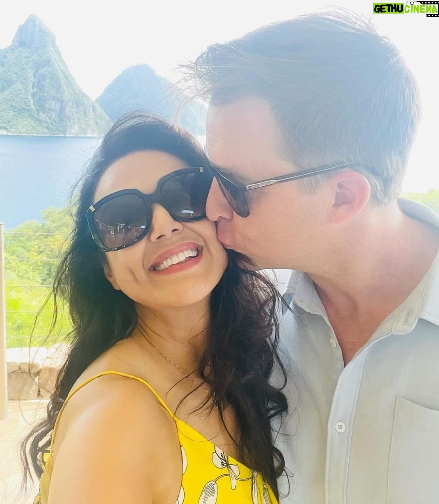 Preity Zinta Instagram - Happy Anniversary to my better half ❤️ What can I say about you. You are my love for all reasons & for all seasons. Thank you for being the best husband & father & for holding fort when I am away 😍 I love you to the moon & back ❤️🧿😘 #Happyanniversary #leapyearlove #patiparmeshwar #ting My Happy Place