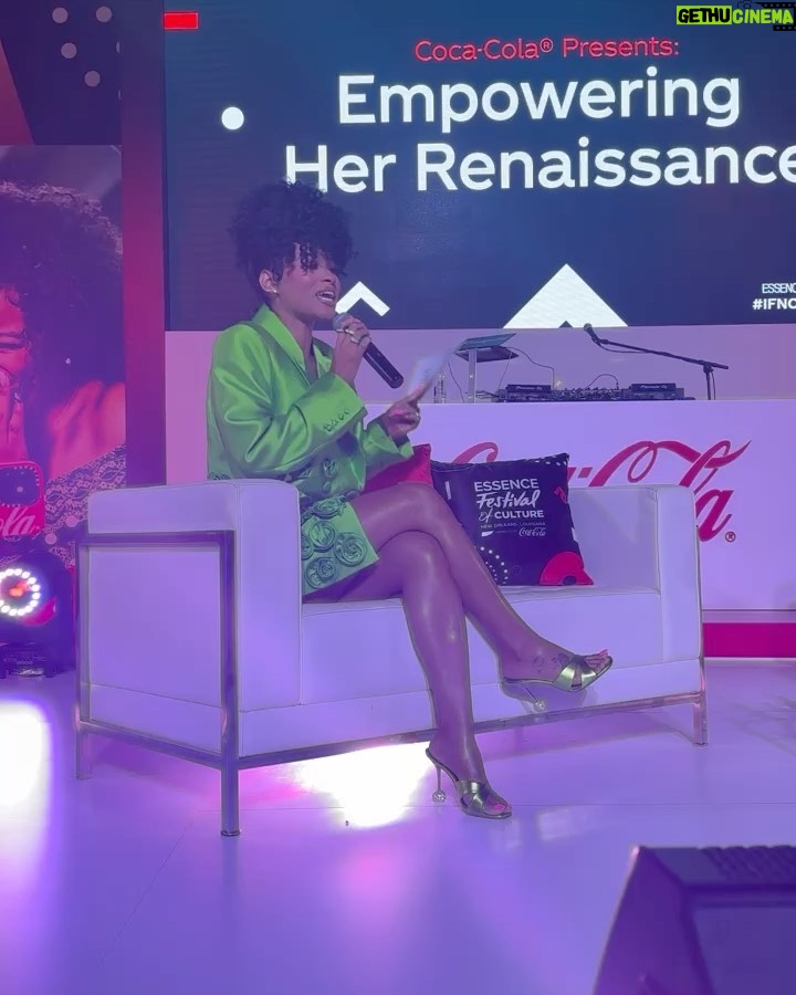 Pretty Vee Instagram - This Position Was Earned Not Given! - I Canβt Believe I Interviewed The CEO Of Essence Today! I Am So Honored & Overjoyed. π @essence CEO- @wangawoman You Are Truly An Inspiration To Our Culture & To The Women Coming After You! THANK YOU For All You Do!π I Want To Send A Big S/O To @cocacola & @essencefest For Having Me! This Was A Moment!π Thank Youβ¦. PrettyVee π -MUA: @picaasso Hairstylist: @billions_pink Install: @marshalasemonehair Fit: @thebrandlabel πΈ: @tdaymedia French Quarter, New Orleans Lousiana