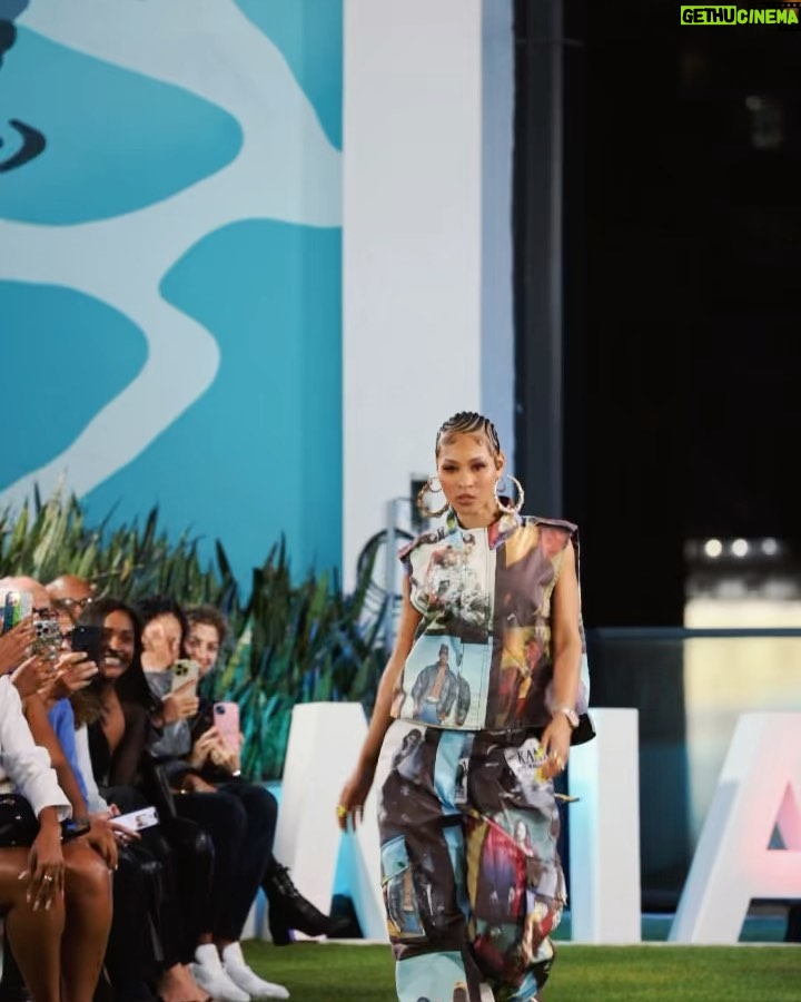 Pretty Vee Instagram - MOOD: Wow, Iโm speechless! Opening and closing for @karlkani at Miami Fashion Week was a surreal experience. Weโve officially made fashion history with the first-ever streetwear showcase here, and Iโm so thrilled to have been a part of it! ๐๐ - @karlkani Thank You For Trusting Me I Love You So Much! You Are So Iconic ๐โจ - @miamifashionweek Thank You ๐คโจ - Iโm So Grateful & Blessed To Put On For The Culture!. This Moment Right Here Is For HIP-HOP๐ฅนโจ - I kilt It & The LOOK GOOD! ๐ฅ -Thank You To Everyone Who Came Out To Support Me โจ - PrettyVee ๐ MUA: @picaasso Fit: @karlkani Hairstylist: @styledbyyaz_ Accessories: @karlkani ๐ฅ: @terrence.day1