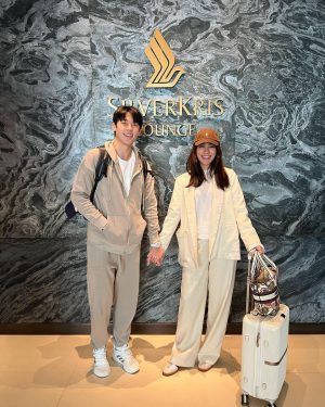 Prin Suparat Instagram - Off to our 🍯🌙☺️ #flysq