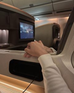 Prin Suparat Instagram - Off to our 🍯🌙☺️ #flysq