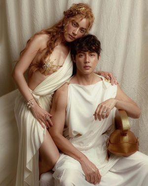 Prin Suparat Instagram - “Love is the most powerful force in the world.” Ares & Aphrodite 🤍✨ #halloween 
Make up @jibbierubie 
Hair @jcreef 
Stylist @art_artery 
Photographer @sprite_snap