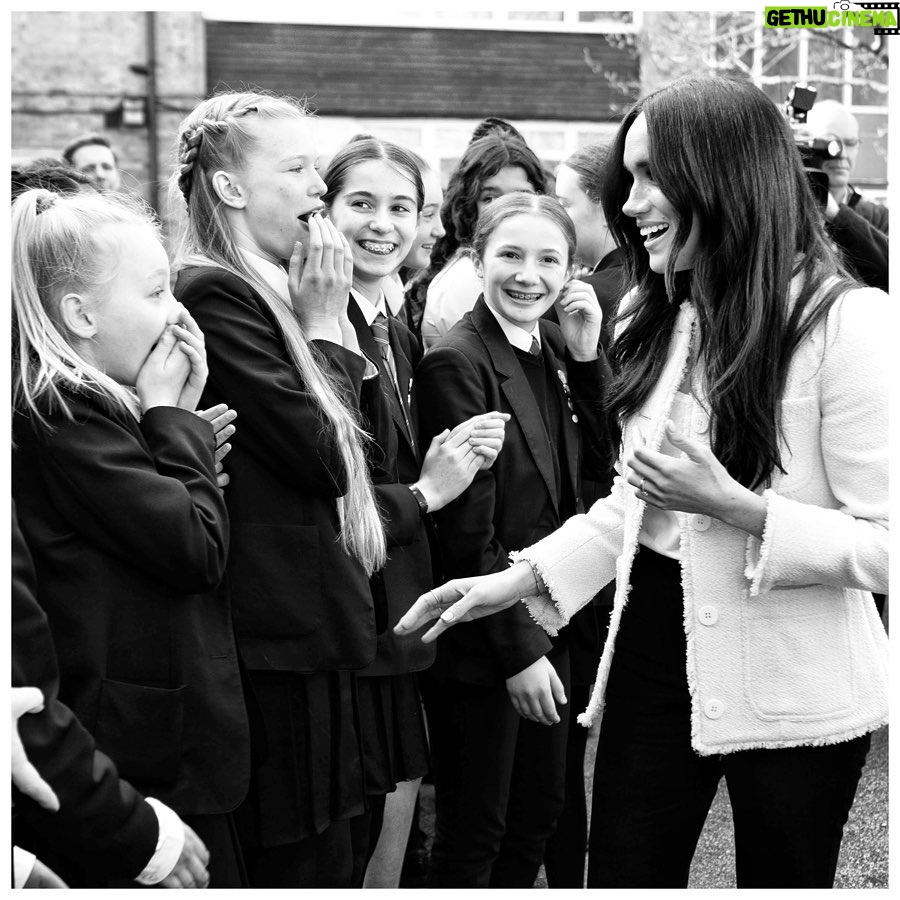 Prince Harry, Duke of Sussex Instagram - 50 years ago, women in Britain won the right to equal pay. That monumental moment began with one courageous and inspiring group of women in a factory in Dagenham, England. In 1968, facing a pay settlement that declared them less skilled than men, the sewing machinists of the Ford Motor Company walked out on strike. In the face of great pressure, they stood firm, and two years later the UK Parliament was forced to pass the Equal Pay Act, protecting and supporting working women ever since. To mark International Women’s Day, The Duchess of Sussex visited Dagenham to meet with Geraldine Dear, one of the strikers, and spend time with students at the Robert Clack Upper School to meet the town’s next generation of female role models, and talk to young women and men about the women who inspire them. • “Being in Dagenham is incredibly profound. Because as you can see with Geraldine and the other women who had the strength to really stand up for something that they knew needed to be done. This is the best example of no matter how small you might feel, how low you may feel on the ladder or the totem pole, no matter what colour you are, no matter what gender you are, you have a voice, and you certainly have the right to speak up for what is right.” - The Duchess of Sussex A lifetime advocate and campaigner for gender equity, The Duchess joined a special assembly to celebrate this remarkable local story, as well as recognise the social, economic, cultural and political achievements of all women around the world. #InternationalWomensDay #IWD2020 #EachForEqual Photo © The Duke and Duchess of Sussex / Chris Allerton