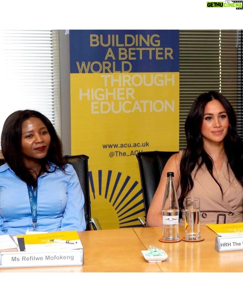 Prince Harry, Duke of Sussex Instagram - This morning, The Duchess of Sussex went back to college!  Joining students and educators at The University of Johannesburg The Duchess was able to announce a new series of gender grants from the Association of Commonwealth Universities, of which she is patron. She was also able to announce four new scholarships to help students study in different commonwealth countries, allowing cross cultural understanding and an opportunity to deepen their educational studies abroad. One of the recipients of these grants shared his story of growing up on farmland in Kenya, where he paid for his education trading vegetables to cover schooling costs (cauliflower leaves to be exact!) He is now doing a research study on carcinogens in his country, its link to cancer - his work is helping to change practices and to save lives. The Duchess was so moved by the work being done across the education sector and to talk with such like-minded thinkers about the importance of access to education and the support needed internally. When the round table discussion this morning moved to the challenges faced in this sector and how daunting it can all seem, The Duchess said, “Sometimes access to education can seem so big, you wonder where to even begin? So you begin with one student, or one school, you simply begin. And that’s when we see change.” She continued by referencing a Martin Luther King Jr quote: “Take the first step... you don’t have to see the whole staircase, just take the first step.” Since @the_acu_official Gender Grants were launch in 2016, 28 universities in 17 countries have benefited with a minimum of 600 beneficiaries participating in workshops supported by the grants. #RoyalVisitSouthAfrica Photo ©️ PA images