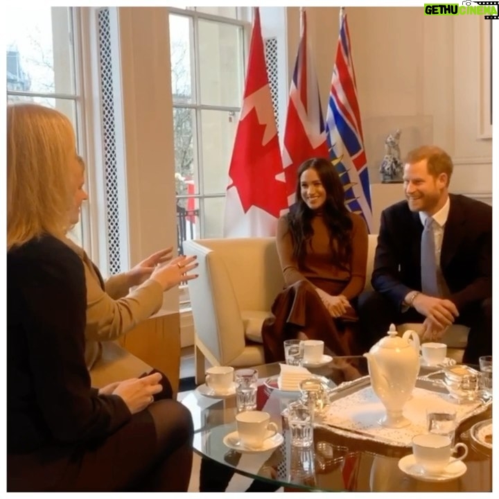 Prince Harry, Duke of Sussex Instagram - Today, The Duke and Duchess of Sussex visited Canada House in London to thank the High Commissioner Janice Charette and staff for the warm hospitality during their recent stay in Canada. The Duke and Duchess have a strong connection to Canada. It’s a country The Duke of Sussex has visited many times over the years and it was also home to The Duchess for seven years before she became a member of The Royal Family. Thank you Canada 🇨🇦! • Video © SussexRoyal Music © Raphael Lake