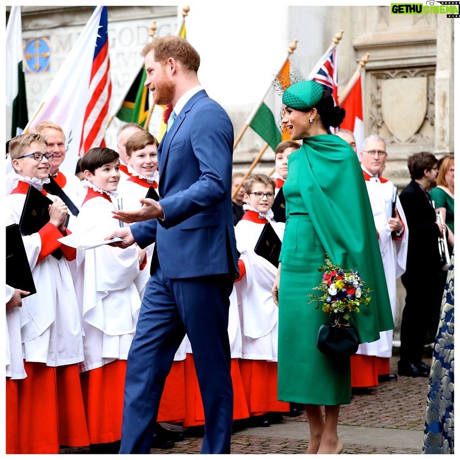 Prince Harry, Duke of Sussex Instagram - This afternoon, The Duke and Duchess of Sussex attended the annual Commonwealth Service at Westminster Abbey on Commonwealth Day, alongside Her Majesty The Queen and Members of The Royal Family. The Commonwealth is a global network of 54 countries, working in collaboration towards shared economic, environmental, social and democratic goals, and the Service today seeks to highlight the vast community which spans every geographical region, religion and culture, embracing diversity amongst its population of 2.4 billion people, of which 60 percent are under 30 years old. As President and Vice-President of the @Queens_Commonwealth_Trust, The Duke and Duchess of Sussex have been passionate advocates of the Commonwealth having spent many years working closely with the next generation of Commonwealth leaders. The theme of the Commonwealth for 2020 is ‘Delivering A Common Future: Connecting, Innovating, Transforming', placing emphasis on youth, the environment, trade, governance, and ICT (Information and Communications Technology) and innovation. From working to protect the earth's natural resources and preserving the planet for generations to come, to championing fair trade and empowering the youth of today to transform the communities of tomorrow, the Service celebrates the Commonwealth's continued commitment to delivering a peaceful, prosperous and more sustainable future for all. Photo © PA