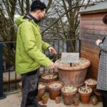 Princess Eugenie Instagram - Such a pleasure to go back to visit @horatiosgarden at Stanmore last week and catch up with the incredible team and patients. The charity builds gardens in hospital spinal centres around the UK and provide a much needed space for patients to enjoy nature in an accessible way. I also cast my thumbprint in support of #horatiosgardenchelsea a piece of artwork that will feature in the Garden.