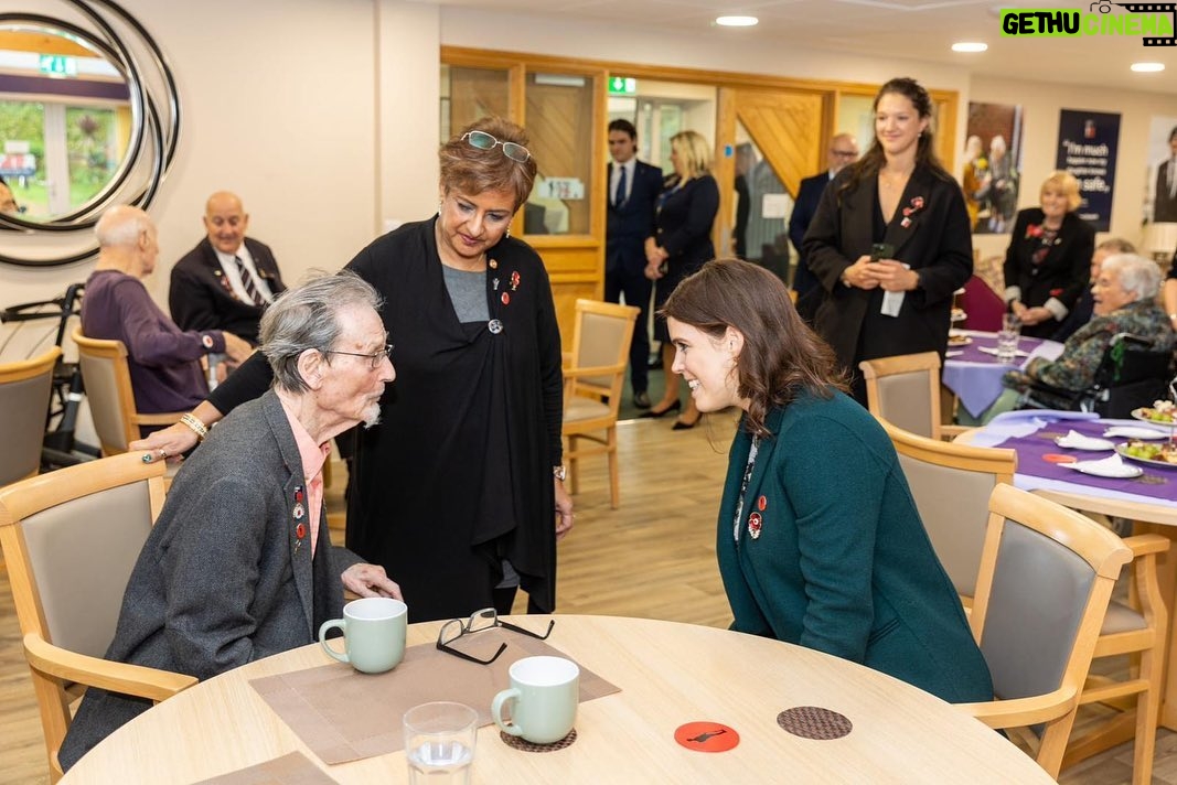 Princess Eugenie Instagram - It was a such an honour to visit @rblicharity with my sister earlier this week. The charity provides vital care, welfare and employment services to Armed Forces veterans across the UK. We met incredible veterans who have completed RBLI’s #Lifeworks employability programme. It was wonderful to see the programme in action at the charity’s social enterprise factory which provides meaningful employment to veterans. We also visited the assisted living facility, Queen Elizabeth Court, to meet some of the lovely residents who call it home; many of whom have served our country with distinction. I also met Vi, who told me she served with my late Grandmother, which brought me such pride. This Armistice Day we remember and pay tribute to the Fallen, the inspiring veterans and those currently serving in the Armed Forces across the world. #rbli #Lifeworks #supportforveterans #LestWeForget #remembrance