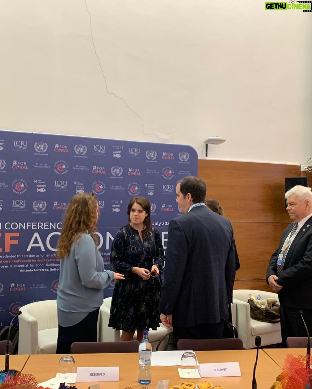 Princess Eugenie Instagram - The @unitednations second Ocean π Conference took place last week and I was lucky enough to go to listen and learn about what's happening across the world, the importance of our healthy oceans and all the things we can do to help it survive and flourish. Sometimes it's easy to feel helpless so I wanted to share just some of the actions and promises from the conference as examples of how we can work together for a flourishing ocean: - 100+ countries have pledged to 30x30, a campaign to protect 30% of the Worlds Oceans by 2030 - Aruba will expand their marine park to an island-round marine protected area - Australia is committing $1.2 billion to preserving and restoring the Great Barrier Reef. - Belize will protect 30% of their marine area by 2030. - Greece committed to reduce single use plastic beverage and food containers by 60% by 2026; cutting plastic litter in the ocean by 50% by 2030. - Monaco is protecting Mediterranean Monk Seals and their habitats. - The UK has pledged Β£150m to COAST - @btwaves found the largest sea grass meadow on earth across the Great Bahama Banks thanks to some epic collaborators, tiger sharks! Sea Grass captures a huge amount of carbon we produce. π³πππ£ππ π‘β€οΈππ»β€οΈ