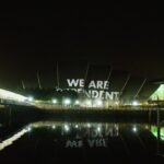 Princess Eugenie Instagram - As @cop26uk draws to a close, I wanted to share a very special project that has been running throughout the conference. The phenomenal artist Jenny Holzer created ‘HURT EARTH’ that began its journey at Tate Modern, before moving to Edinburgh Castle, the Met Tower and the SEC Armadillo in the centre of the blue zone at COP26. ⁣ ⁣ Holzer’s light projections have illuminated these landmarks with a collection of inspiring and expert testimonies from more than 40 activists, leaders and many others addressing the climate crisis, featuring Sir David Attenborough and Greta Thunberg. ⁣ ⁣⁣ @davidattenborough to @repbarragan @gretathunberg to @nakabuyehildaflavia @secglasgow @edinburghcastle