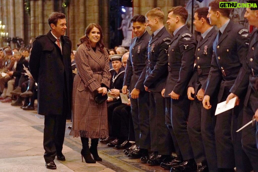Princess Eugenie Instagram - It was an honour to celebrate HM's life at the Princess of Wales carol concert, Together at Christmas. @princeandprincessofwales #togetheratchristmas