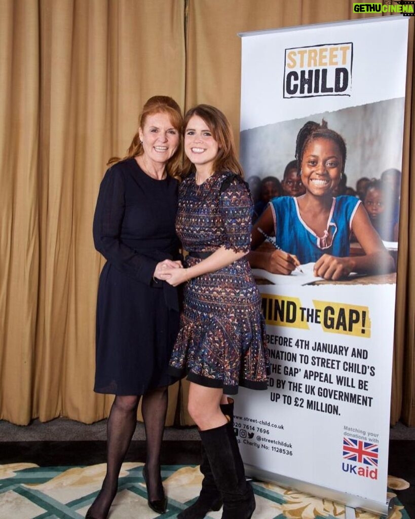 Princess Eugenie Instagram - As a proud global ambassador for @streetchild, I was delighted to attend an event with my dear Mum to mark #InternationalDayOfTheGirl, which was held in partnership with @hellomag Today is a special day to celebrate girls across the world - something we should do daily. I'm so lucky to be able to have had parents that support me as a girl and I wish to do the same for others. Thanks to the UK government all public donations made before 4th January 2020 to Street Child’s #mindthegap appeal will be doubled, meaning a donation of just £15 is enough to cover the school fees, uniform and learning materials for a girl. #dayofthegirl #idg2019 #internationaldayofthegirl #mindthegap #ukaidmatch
