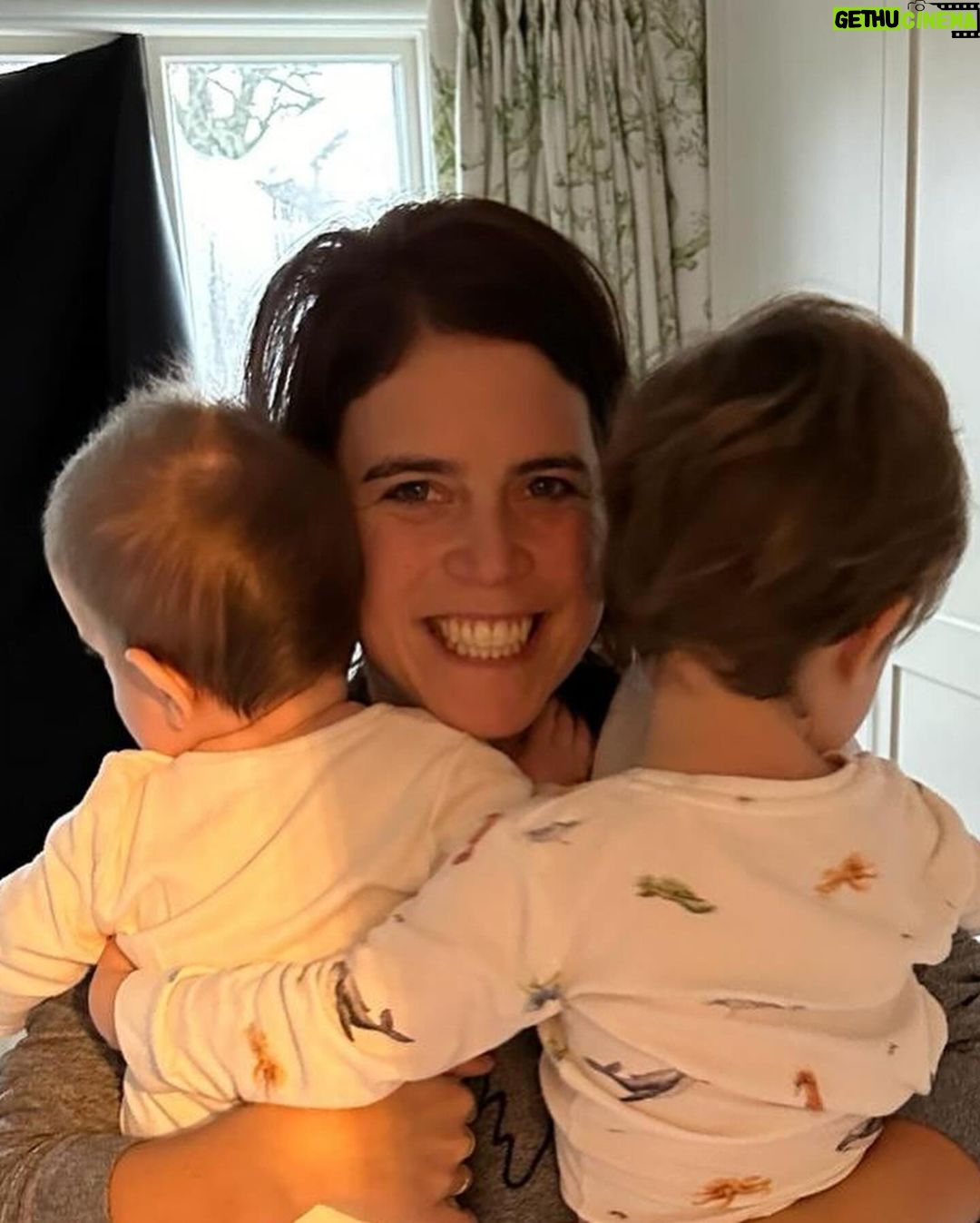 Princess Eugenie Instagram - Happy 3rd Birthday to our dearest Augie. Forever a force of nature and forever giggling with you.