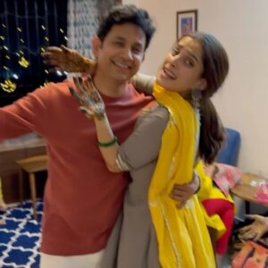 Priya Bapat Instagram - My sweet Umesh,
Having you in my life is my greatest luck. You, my partner in crime, who knows how to tease me endlessly and love me to the moon and back! Wishing for a lifetime of such sweet annoyances and boundless love. ❤️ Happy birthday 😘

1. Here’s to a lifetime filled with togetherness.
2. Hoping to forever have the joy of playfully annoying you.
3. May the beautiful madness we share stay alive forever.
4. Wishing to stand by your side through both the sunshine and storms.
5. May the enduring blessings of our parents accompany you always.
6. May you continue to be Shariva’s most cherished person.
7. Aai and Baba watch over you from above, showering blessings of love and success.