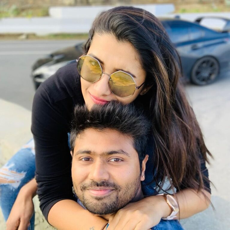 Priya Bhavani Shankar Instagram - So there is this great guy, who is my best friend, we laugh, we fight, we cry, we make up. He sings loud & confident with all weird wrong lyrics. We are A & Z different, yet he completes me. We are such imperfect people, yet he somehow makes it easy and fun to stay in love with him. With him I feel peace. With him I have the craziest fun, also With him I can just sit down in silence and watch a beautiful sunset and talk about my traumas. He is enough. A million times enough for me to get through this life in bliss 😊 Happy birthday @rajvel.rs இருவர் வானம் வேறென்றாலும்… ❤️