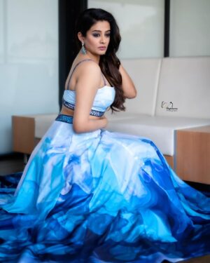 Priyamani Instagram - Feeling confident and blue-tiful 💙💙💙💙💙. 

Outfit : @harshitasinghviofficial 
Jewellery : @alluringaccessories.a2 
Styling : @stylebyannapurna 
Team : @i.deekshasetti 
📸 : @v_capturesphotography 
MUH : @pradeep_makeup @shobhahawale