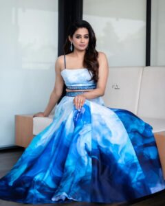 Priyamani Instagram - Feeling confident and blue-tiful 💙💙💙💙💙. Outfit : @harshitasinghviofficial Jewellery : @alluringaccessories.a2 Styling : @stylebyannapurna Team : @i.deekshasetti 📸 : @v_capturesphotography MUH : @pradeep_makeup @shobhahawale