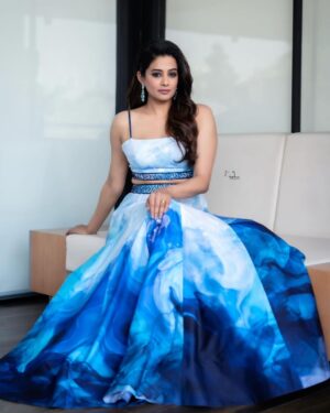 Priyamani Instagram - Feeling confident and blue-tiful 💙💙💙💙💙. 

Outfit : @harshitasinghviofficial 
Jewellery : @alluringaccessories.a2 
Styling : @stylebyannapurna 
Team : @i.deekshasetti 
📸 : @v_capturesphotography 
MUH : @pradeep_makeup @shobhahawale