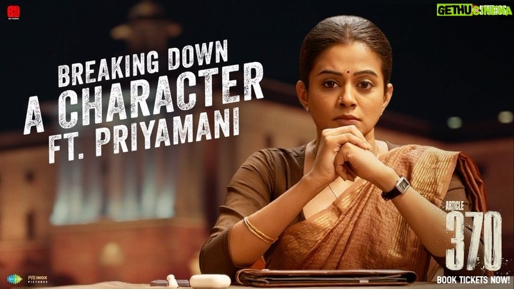 Priyamani Instagram - Be a part of this emotional journey of Rajeshwari Swaminathan, a character so powerful that you can’t help but delve deep into its heart and soul. #Article370 in cinemas. Book your tickets now.(Link in bio) @yamigautam #Priyamani @vaibhav.tatwawaadi @siyaramkijai #KiranKarmarkar @rajarjunofficial @skand_thakur @ashwinikoul93 @irawatimayadev @ashwani.1204 @divyasethshah @sumitkaul10 @adityasuhasjambhale #JyotiDeshpande @adityadharfilms @dhar_lokesh #JioStudios #B62Studios @saregama_official @pvrpictures @monalthaakar07 @arj.writer @aarshvora @puneetwaddan @shashwatology @shivkumarpanicker @sidvasanity @mukeshchhabracc @yantrapd @veerakapuree