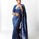 Priyamani Instagram - The charm of a saree never fades away .💙💙💙💙 For the trailer launch of #Article370💙💙 Saree : @labelsouravdas Jewellery : @romanarsinghaniofficial 📸 : @yash_vb Stylist : @theitembomb 💙❤️ MUH : @pradeep_makeup @shobhahawale