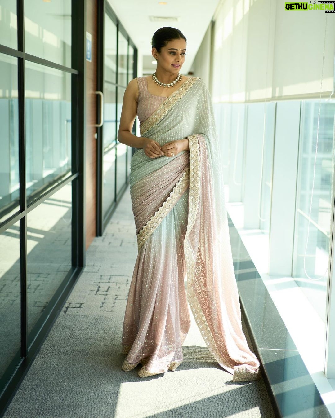 Priyamani Instagram - Today was an absolute blast celebrating the success of Article 370! 🎉 Feeling incredibly humbled by the unwavering support and encouragement from all of you. As an artist, your love means the world. Here’s to more moments like these! 🙌 #Article370 #Grateful 📸 @palashsverma Styled by @theitembomb ❤️ Wearing @bhumikagrover Jewels by @raabtabyrahul MUH : @pradeep_makeup @shobhahawale Jio Studios
