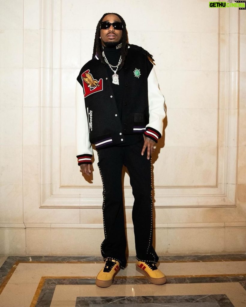 Quavo Instagram - Jus walked out the lavin sto whole fit fa the freeski!! @lanvin