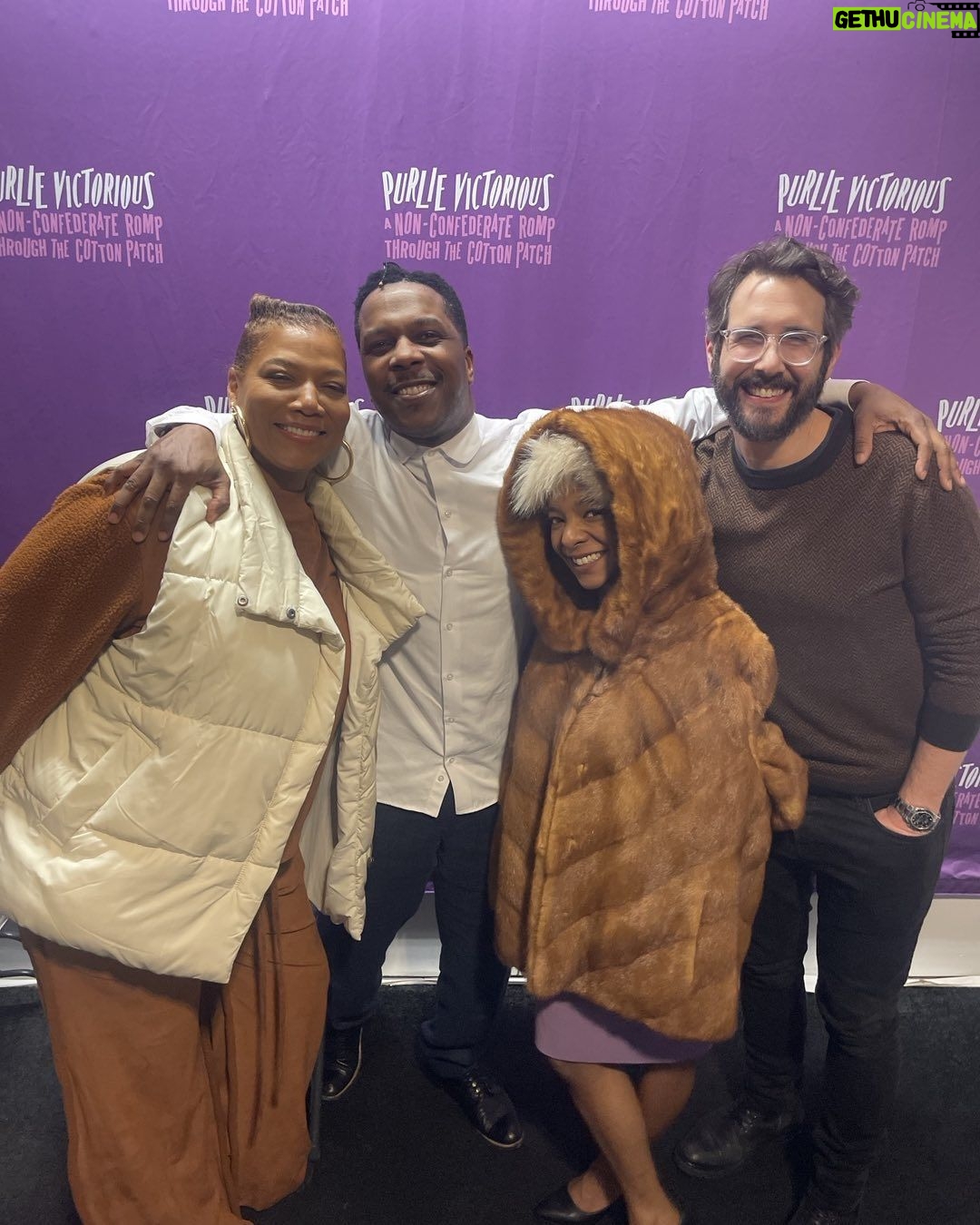 Queen Latifah Instagram - Purlie Victorious on Broadway gotta do it again! So amazing! Leslie Odom Jr, and Kara Strong so good and Josh Groban concurs🤣🙌🏽