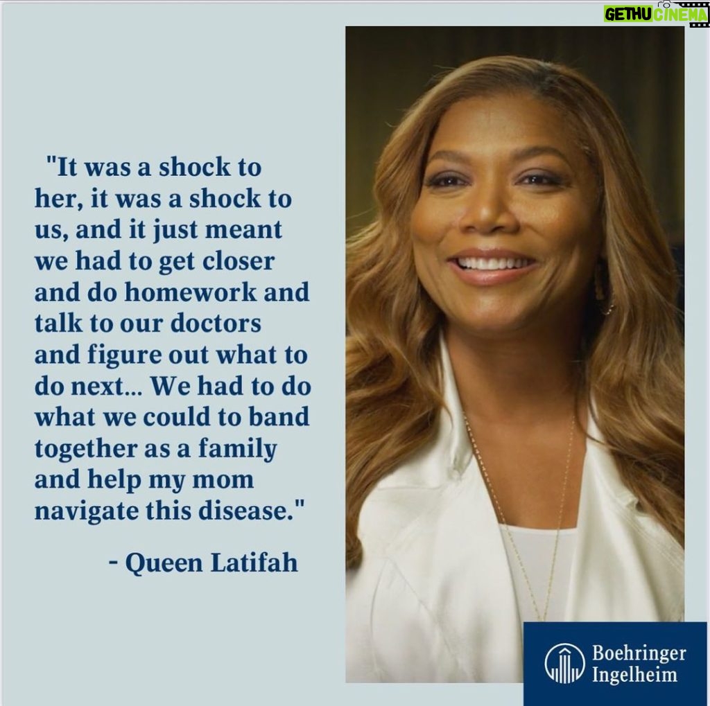 Queen Latifah Instagram - When my mother was diagnosed with systemic sclerosis-associated interstitial lung disease (#SScILD), it took a village—family, friends, healthcare providers—to care for her and help her navigate her diagnosis. It’s why I have so much empathy for other caregivers and want to do my part to help people affected by ILD feel supported. Check out @boehringerus’ Tune In To Lung Health, which offers more education and resources at TuneInToLungHealth.com #Sponsored
