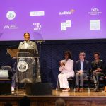 Queen Latifah Instagram - I feel inspired and blessed to join the unveiling of this powerful monument honoring the legacy of Harriet Tubman in my hometown of Newark surrounded by family, friends, community, Audible, and the descendants of this dynamic leader. Designed by local artist @NinaCookeJohn, I am proud to narrate the immersive audio experience written by Pia Wilson and hope it highlights Tubman’s impact on our history and Newark’s place in the Underground Railroad.