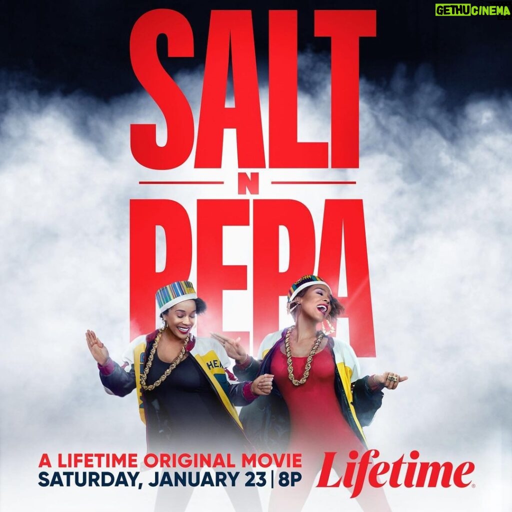 Queen Latifah Instagram - Oooh baby, baby 🎶 You’ve heard their music, now it’s time to watch their story! #SaltNPepaMovie premieres tomorrow, January 23rd at 8/7c on @Lifetimetv! ✨ @lailaodom @ggtownson @daonlysalt @darealpepa 📸: @sophyholland