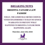 Queen Latifah Instagram – 🖤🖤🖤 #Repost from @untilfreedom
•
YOU DID THAT. Louisville Metro Council just voted UNANIMOUSLY to ban No-Knock Warrants so what happened to #BreonnaTaylor never happens again.

Breonna’s murder will not be in vain. Her name will be etched in history as someone who inspired and brought systemic change to our communities. Meanwhile, we will continue to fight until Breonna and her family get full justice.

Today, we celebrate, tomorrow we get back to work to get these cops fired, arrested, charged and convicted. ✊🏾