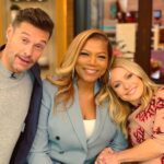 Queen Latifah Instagram - Always great seeing @kellyripa and @ryanseacrest #Repost @livekellyandryan ・・・ #TheLittleMermaidLive’s @QueenLatifah with #KellyandRyan!