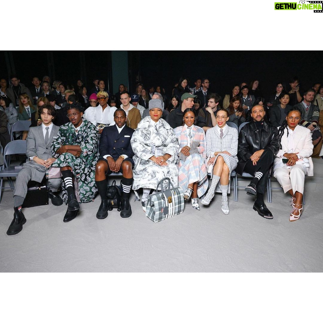 Queen Latifah Instagram - So happy to have attended @thombrowne runway show! What a Magical Beautifully Fantastical work of Imagination brought to Life!!! π₯π₯π₯ collection is π₯ . πΈ: @bfa @johnbaingriffith @strange.victory