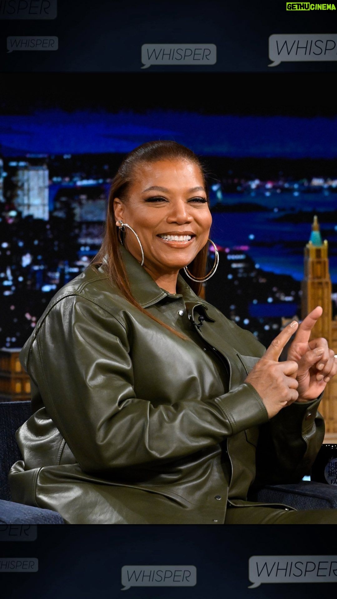 Queen Latifah Instagram - @queenlatifah and Jimmy try to read each other’s lips in The Whisper Challenge! #FallonTonight The Tonight Show Starring Jimmy Fallon