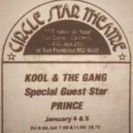 Questlove Instagram – Wow I can’t believe @patricia.adores.prince found this mythical legendary flier of a show I heard about that actually goes down in history.
This show is crucial. Before he died Ronald Bell of K&TG shared a story about hearing “I Wanna Be Your Lover” for the first time at this particular venue
Gauging the audience reaction he knew this song was an immediate hit——and as with most craftsmen: you hear a song, you study the elements, you recreate it, you dismantle it and rebuild it into your own.
So he notated the chords & rhythm on staff paper, stared at it….& does what most songwriters do: plays the chords BACKWARDS. Figures out a rhythm that fits.
He gives birth to their biggest song: Celebration.
But it’s a groove, not a complete song just yet. (he now needs a bridge but has no ideas)
On top of the piano is a Billboard Magazine. He opens to the top 100 pop hits to see what song his band would resonate with. It just so happens that the number 5 song in the country was the red hot “Rock With You” (MJ’s “Off The Wall” lp was burning up the world—-so he takes what he feels is the best part of the song (the verse “girl close your eyes let the rhythm get into you”)——grabs those chords —-transposes to a lower key to fit his reverse “Rovel Rouy Eb Annaw I” groove and now he adds the words (“it’s time to come together it’s up to you, so what’s your pleasuaaaagggghh??!”)
& there it is: Prince first hit backwards & Michael Jackson’s hit that proves he won’t be a one hit comeback artist is how we got the inescapable “Celebration” by @koolandthegang. Wow!