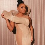 Quinta Brunson Instagram - Billboard Women in Music Host look 🤎 Loved feeling like a music note :) Stylist: @bryonjavar Dress: @gauravguptaofficial Jewelry: @germankabirski @jaredlehrjewelry @stephenwebsterjewellery @steferejewelry @effyjewelry Hair: @alexander_arm-and Makeup: @reneeloizmakeup Nails: @customtnails1 Photographer: @mr_dadams