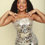 Quinta Brunson Instagram - NAACP image Awards 🌟 Stylist: @bryonjavar Dress: @dundasworld Jewelry: @jaredlehrjewelry Hair: @alexander_armand Makeup: @reneeloizmakeup Nails: @customtnails1 Photographer: @tyrenredd