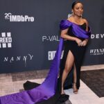 Quinta Brunson Instagram - Late post but it was an absolute joy to be honored at @criticschoice Annual Celebration of Black Cinema and receive the Actress Award in Television. incredible night with incredible people. Jewelry: @gabrielandco Dress: @csiriano Shoes: @stuartweitzman Hair: @alexander_armand Mua: @reneeloizmakeup Stylist: @bryonjavar