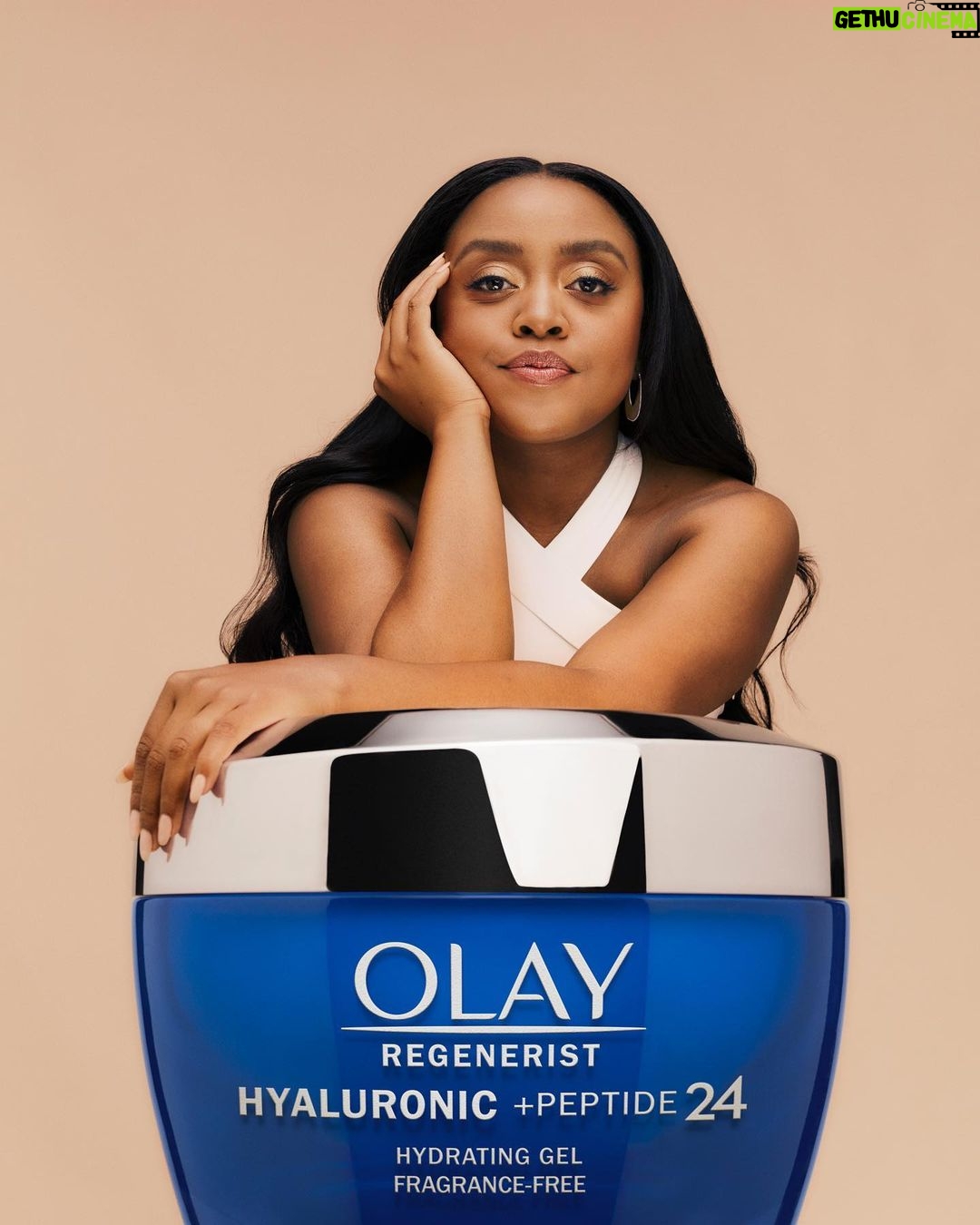 Quinta Brunson Instagram - #olaypartner The only thirst trap Iād ever leak š @olay ās new Hyaluronic Gel Moisturizer makes my skin feel as good as it looks. Hydrated, dewy, on point #olayultimatethirsttrap https://bit.ly/OlayHAxQuintaBrunson