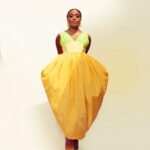 Quinta Brunson Instagram - 💛 for @humanitasprize Dress: @christopherjohnrogers Shoes: @giuseppezanotti Jewelry: @swarovski Stylist @bryonjavar Hair @alexander_armand Mua @reneeloizmakeup Shoes @giuseppezanotti