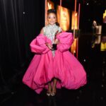 Quinta Brunson Instagram - 💗💎 for the HCA’s. Dress: @tonywardcouture Jewelry: @debeersforevermark Stylist: @bryonjavar Hair: @hairjunkierandy mua: @reneeloizmakeup